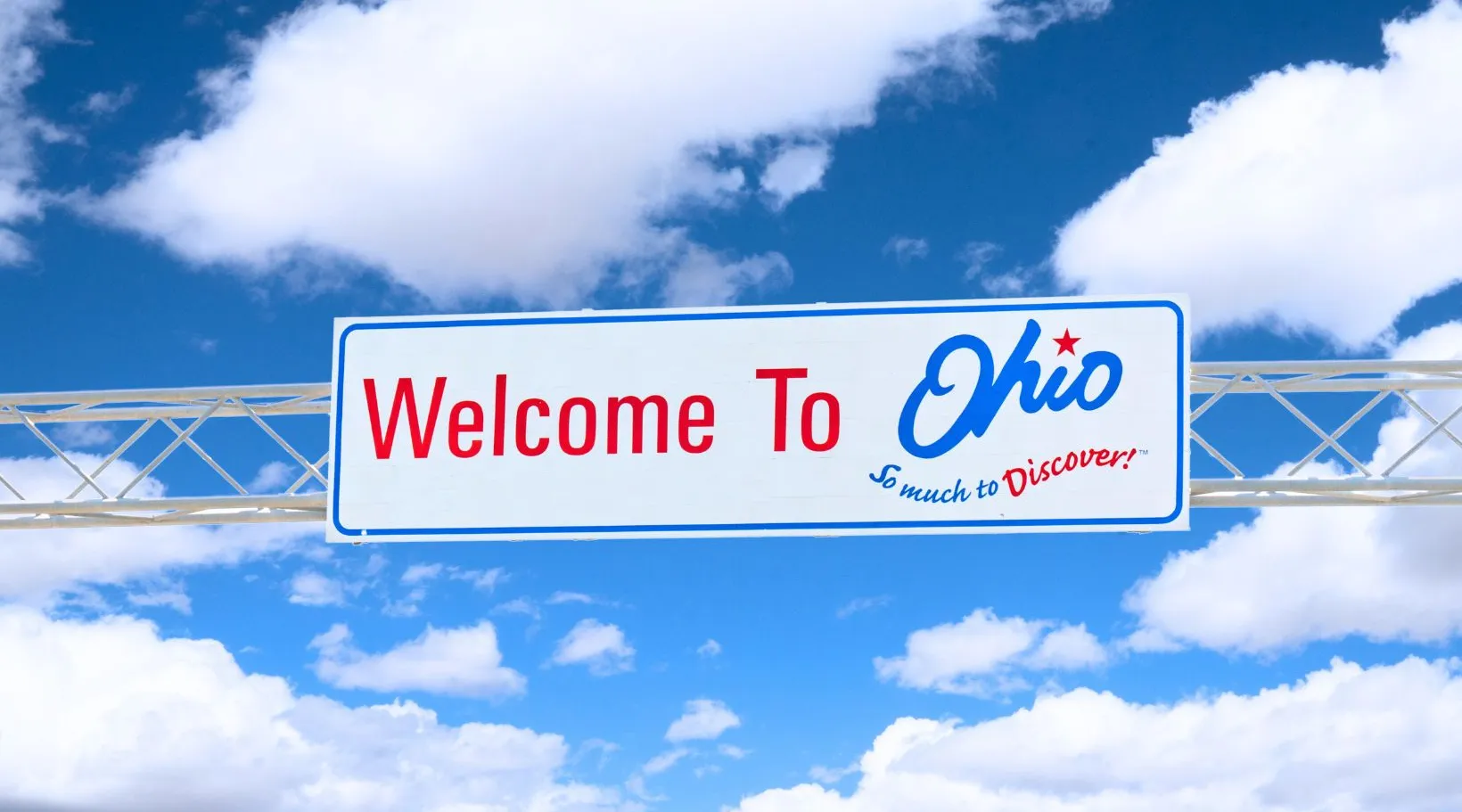 Welcome to Ohio state sign symbolizing ShiftCare’s expansion in the U.S. market.