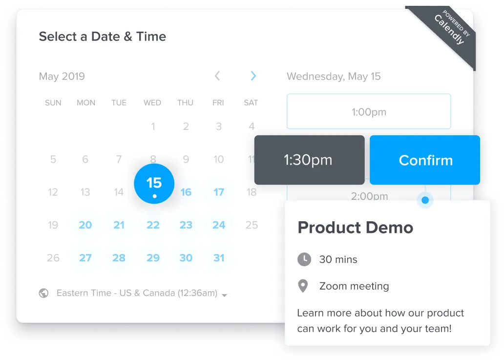 Calendly Preview - Sofware