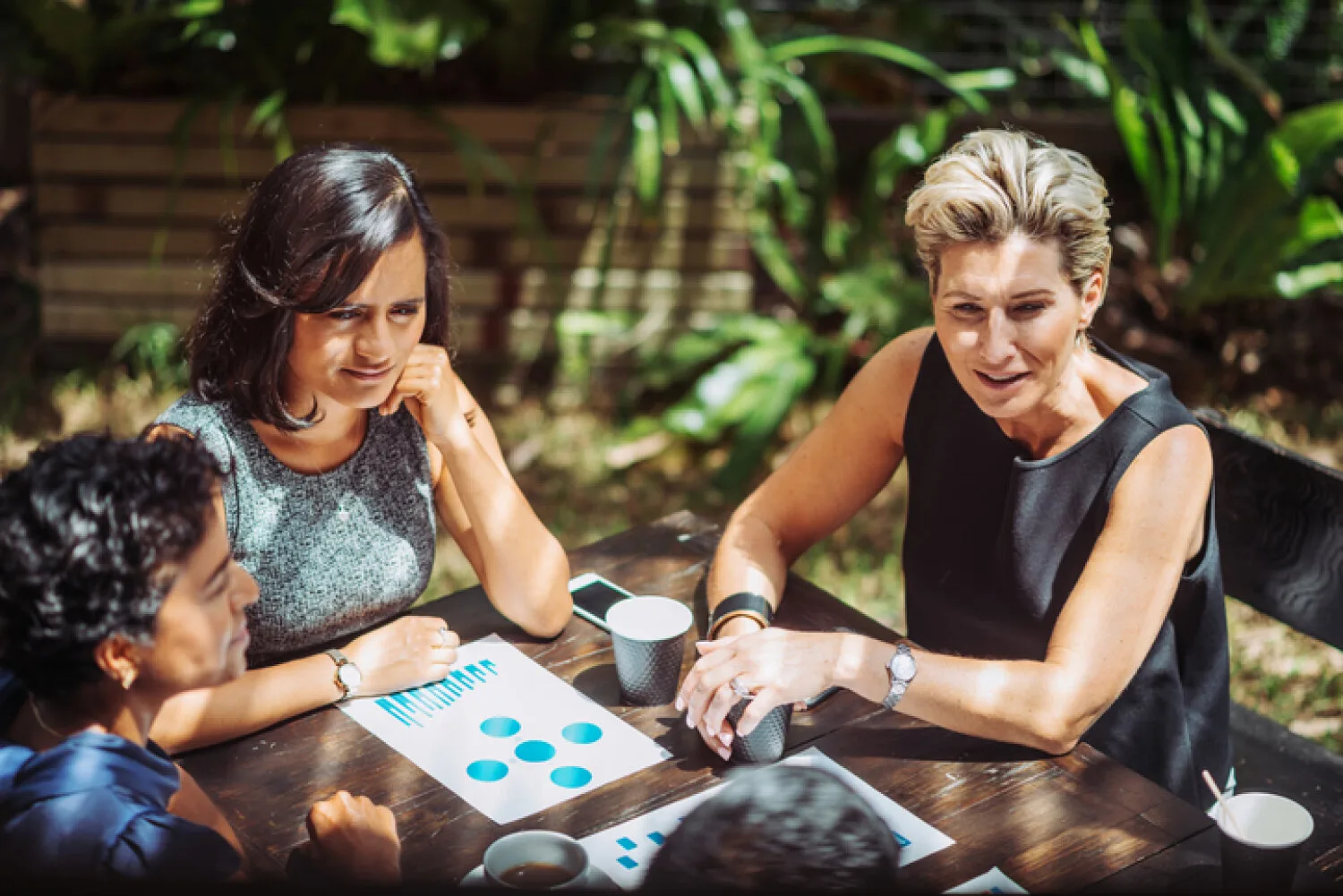 ShiftCare Customer Review - 3 Women having an NDIS Business meeting