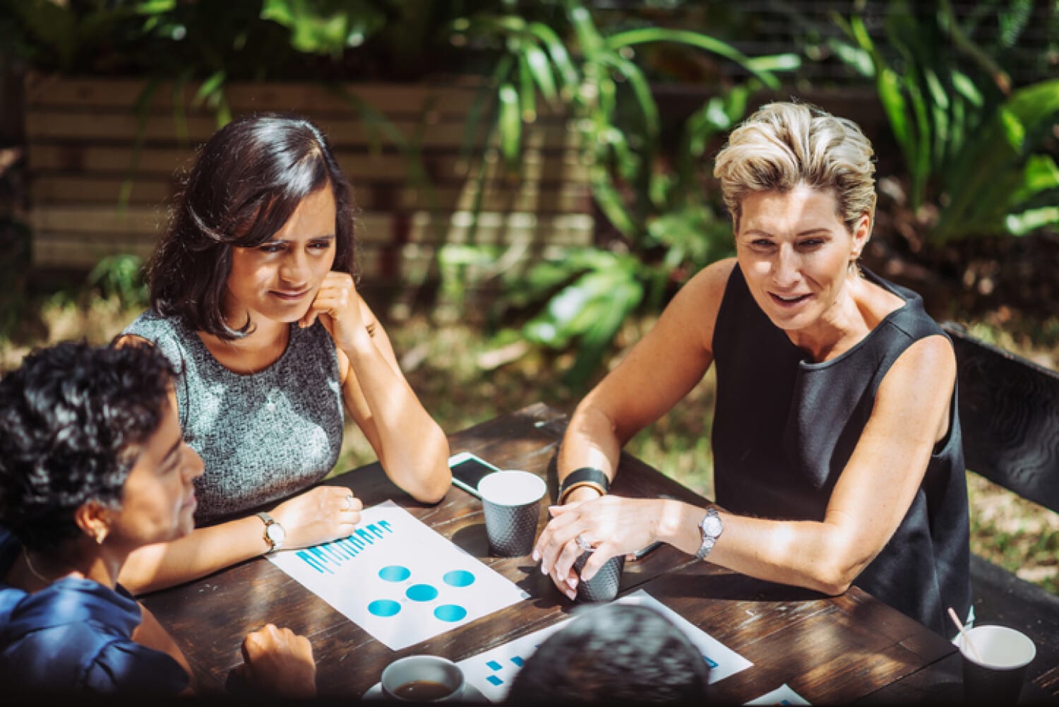 ShiftCare Customer Review - 3 Women having an NDIS Business meeting