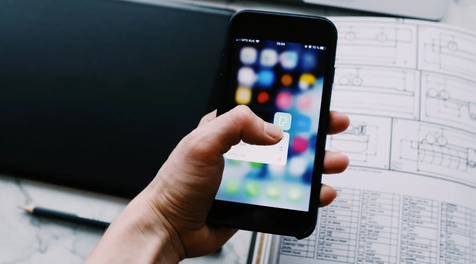 NDIS provider using ShiftCare mobile app to access care management tools.