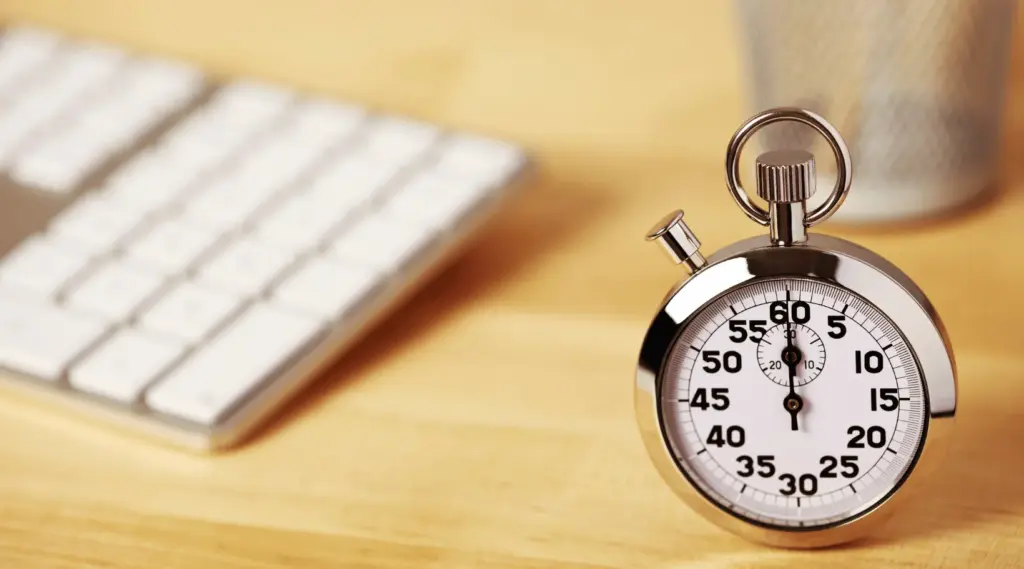 Stopwatch symbolizing task scheduling and productivity tracking, ShiftCare.