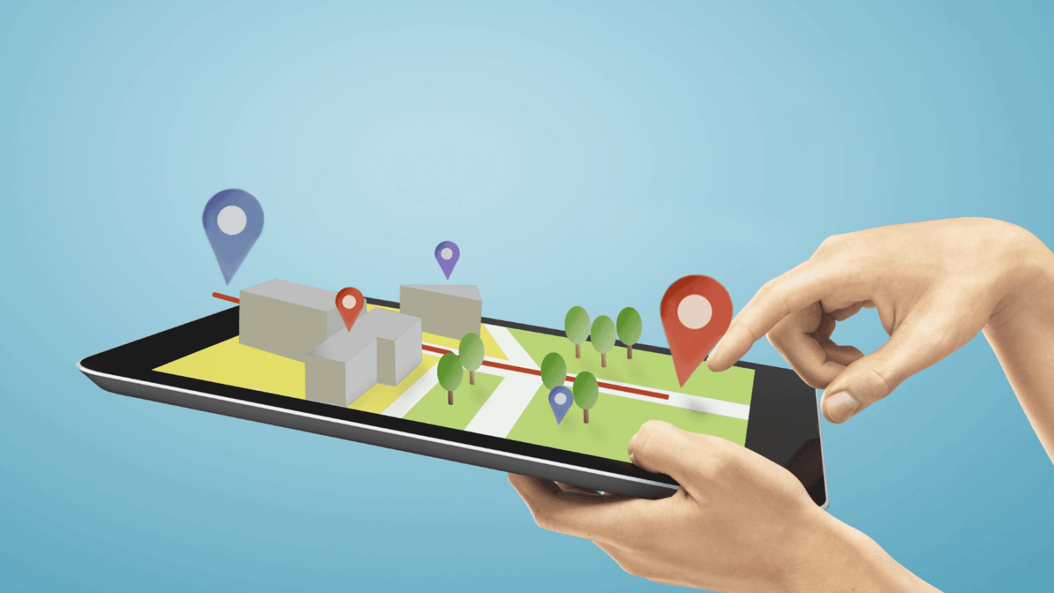 Phone with map