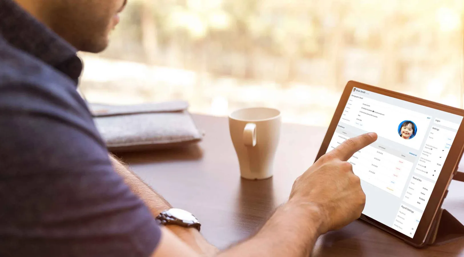 ShiftCare e-signature feature used for client document signing.