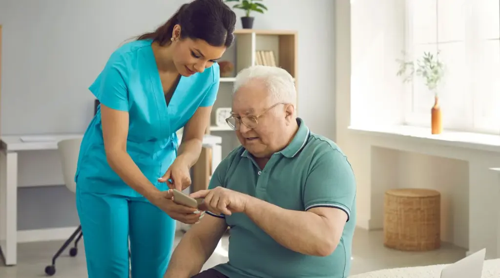 ShiftCare mobile scheduling app assisting home care clients and carers.