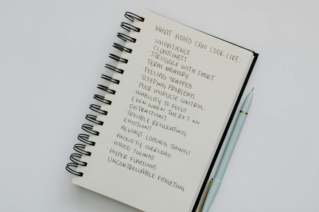 Care plan notebook for AD/HD client