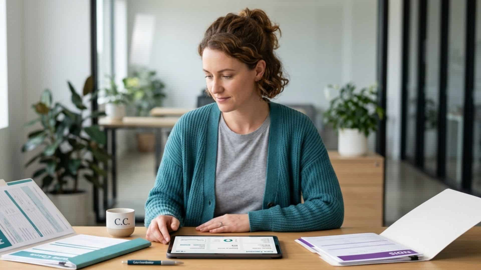 Caregiver fixing care plan