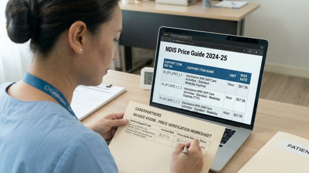 Verify Pricing Against the Current NDIS Price Guide