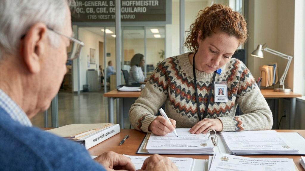 caregiver fixing service invoice for seniors