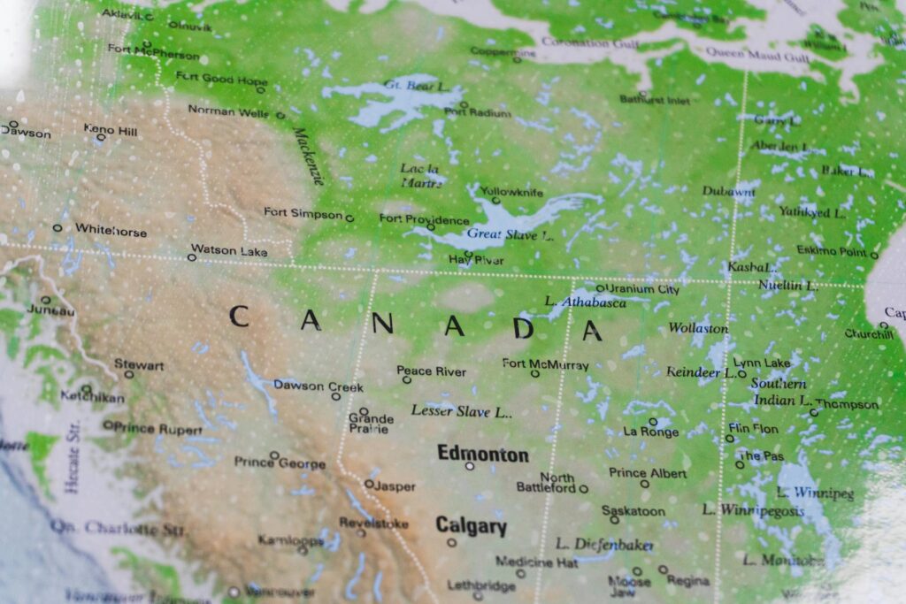 map of canada