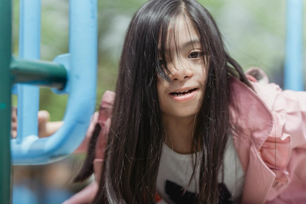 young child with developmental problem
