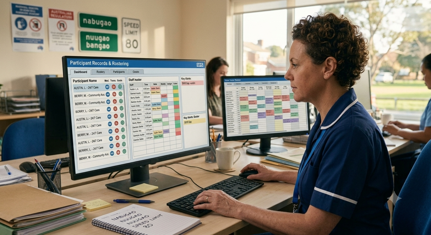 carergiver using ndis software for work